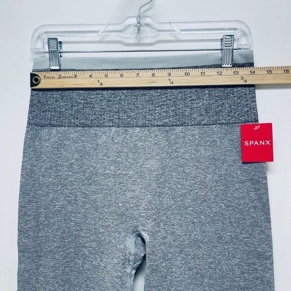 SPANX Leggings Size L Women’s Seamless Sculpt Spacedye Cloudy Gray NWT - Picture 8 of 12